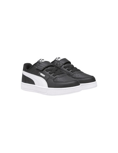 Puma Caven 2.0 AC PS 393839 05 sneakers sportive bambino in pelle nero e bianco Puma - 2 Puma Caven 2.0 scarpe sportive unisex c