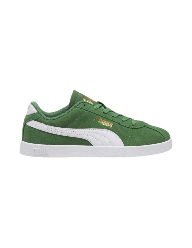 Puma Club II Jr 398886 02 sneakers sportive unisex da ragazzo in camoscio verde Puma - 1 Puma Club II Jr scarpe casual unisex da