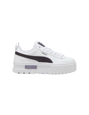 Puma Mayze Lth Jr 384527 29 sneakers donna in pelle bianco Puma - 1 Puma Mayze Lth Jr scarpe sportive casual da donna in pelle b