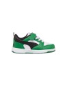 Puma Rebound V6 Lo AC Inf 397420 05 sneakers bambino in pelle verde e bianco Puma - 1 Puma Rebound V6 scarpe sportive da bambino