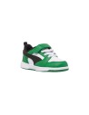 Puma Rebound V6 Lo AC Inf 397420 05 sneakers bambino in pelle verde e bianco Puma - 2 Puma Rebound V6 scarpe sportive da bambino