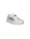 Primigi 6972100 sneakers bambina in nappa bianco lurex Primigi - 2 Primigi Kids scarpe bambina in similpelle bianco con chiusura