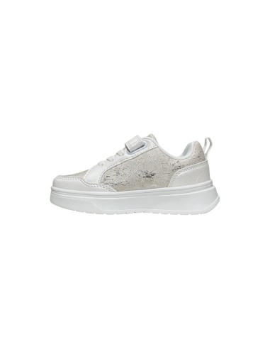 Primigi 6972100 sneakers bambina in nappa bianco lurex Primigi - 3 Primigi Kids scarpe bambina in similpelle bianco con chiusura