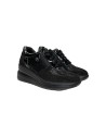 Enval Soft 6779800 sneakers donna in vernice e camoscio nero Enval Soft - 1 Enval Soft scarpe comode donna linea soft in camosci