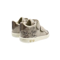 Primigi 6902533 sneakers bambina in camoscio e vernice bronzo 2