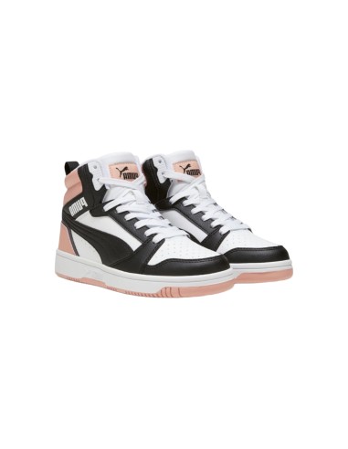 Puma Rebound V6 Mid Jr 393831 07 sneakers sportive donna in pelle multicolor Puma - 1 Puma Rebound V6 Mid Jr scarpe alte sportiv