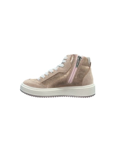 Primigi Kids 6867500 sneakers bambina in camoscio nude Primigi - 2 Primigi scarpe alte bambina calzata kids in camoscio con chiu