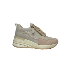 Keys K-10580 sneakers donna in pelle nabuk beige