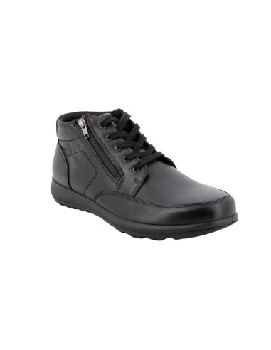 Enval Soft 6712300 stivaletti uomo linea comoda in pelle nero Enval Soft - 3 Enval Soft scarpe uomo linea soft in pelle con sott