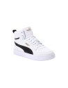 Puma Caven 2.0 Mid Jr 393842 01 sneakers sportive unisex in pelle bianco nero Puma - 2 Puma Caven 2.0 Mid Jr scarpe unisex da ra