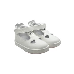 Balducci Soft CITA5822A scarpe bambina primi passi in pelle bianco/argento