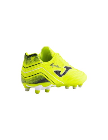 Joma Aguila 2409 Lemon Fluor Firm Ground scarpe da calcio uomo Joma - 2 Joma Scarpe da calcio in similpelle giallo fluorescente 