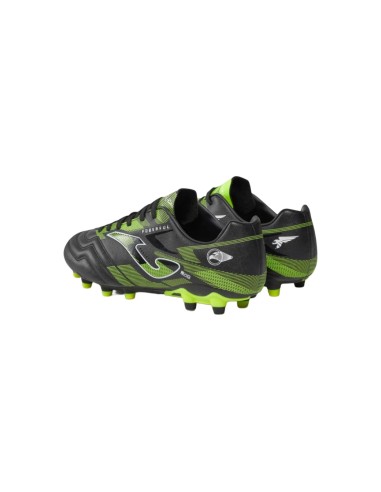 Joma Powerful 2331 Black Lemon Fluor Firm Ground scarpe da calcio uomo Joma - 3 Joma Scarpe da calcio uomo in similpelle nero e 