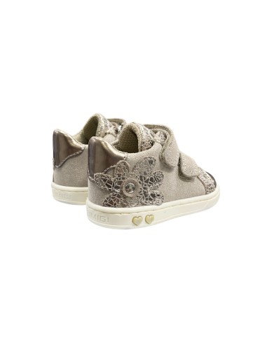 Primigi 6902533 sneakers bambina in camoscio e vernice bronzo Primigi - 2 Primigi scarpe bambina primi passi con chiusura velcro