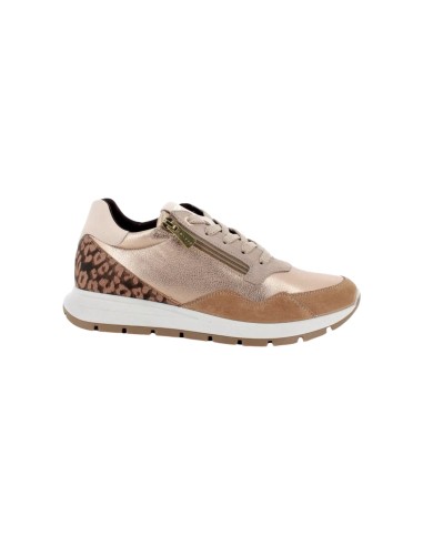 Igi&Co 6672577 sneakers donna in pelle e camoscio color champagne Igi&Co - 2 Igi&amp;Co scarpe casual da donna in vera pelle con