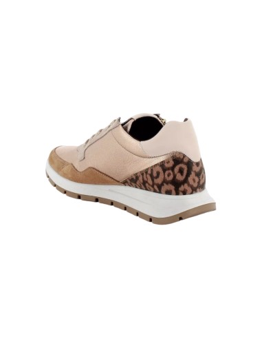 Igi&Co 6672577 sneakers donna in pelle e camoscio color champagne Igi&Co - 3 Igi&amp;Co scarpe casual da donna in vera pelle con