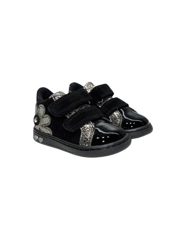 Primigi 6902522 sneakers bambina in camoscio vernice nero Primigi - 1 Primigi scarpe bambina primi passi con chiusura velcro 