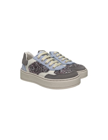 Balducci Kids KIAB1091 sneakers bambina in pelle glitter lilla Balducci - 1 Balducci Kids scarpe bambina in pelle e glitter mult