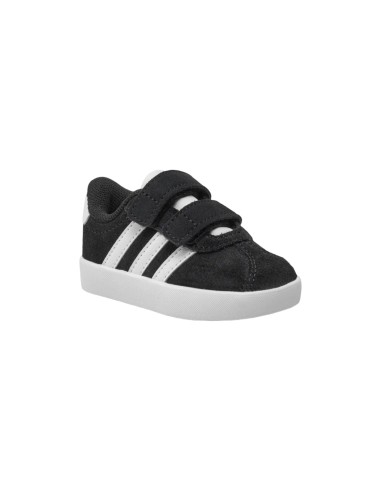 Adidas VL Court 3.0 CF I ID9158 sneakers sportive bambino in camoscio nero Adidas - 1 Adidas VL Court 3.0 scarpe sportive bambin