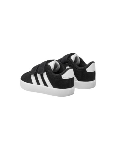 Adidas VL Court 3.0 CF I ID9158 sneakers sportive bambino in camoscio nero Adidas - 2 Adidas VL Court 3.0 scarpe sportive bambin