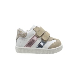 Balducci MSPORT4785 sneakers bambina primi passi in pelle bianco