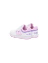 Adidas Hoops 3.0 CF C IF5319 sneakers sportive bambina in similpelle bianco rosa Adidas - 2 Adidas Hoops 3.0 CF C scarpe sportiv