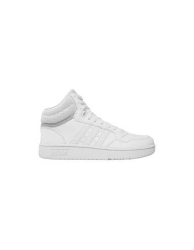 Adidas Hoops Mid 3.0 K GW0401 sneakers sportive bambino in similpelle bianco Adidas - 1 Adidas Hoops Mid 3.0 K scarpe sportive c