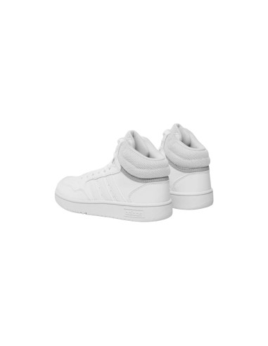 Adidas Hoops Mid 3.0 K GW0401 sneakers sportive bambino in similpelle bianco Adidas - 2 Adidas Hoops Mid 3.0 K scarpe sportive c