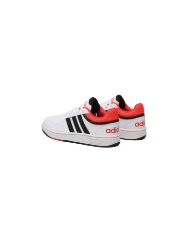 Adidas Hoops 3.0 K GZ9673 sneakers sportive da ragazzo in similpelle bianco Adidas - 2 Adidas Hoops 3.0 K scarpe sportive unisex