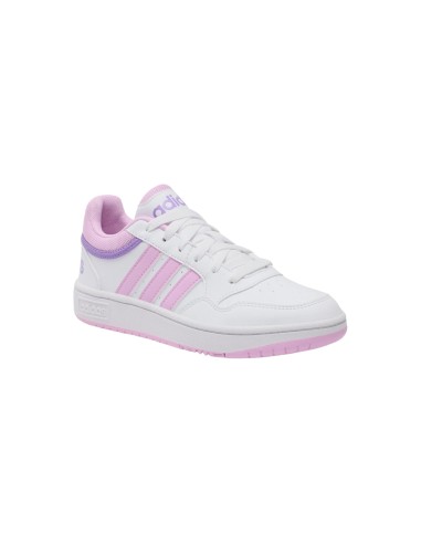 Adidas Hoops 3.0 K IF2724 sneakers sportive donna in similpelle bianco multi Adidas - 1 Adidas Hoops 3.0 K scarpe sportive donna