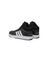 Adidas Hoops 3.0 Mid K GW0402 sneakers sportive unisex in similpelle nero Adidas - 2 Adidas Hoops 3.0 Mid K scarpe sportive da r