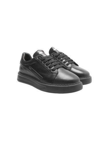 Exton 990 sneakers uomo in pelle nero Exton - 1 Exton scarpe uomo in vera pelle total black 