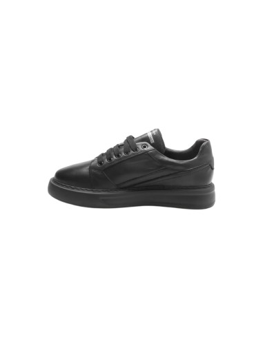 Exton 990 sneakers uomo in pelle nero Exton - 2 Exton scarpe uomo in vera pelle total black 