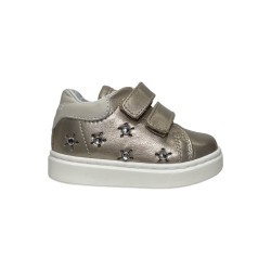 Balducci CITA6823C sneakers bambina primi passi in pelle champagne