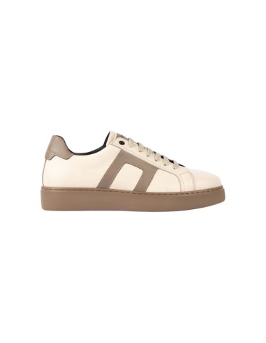 Exton 350 sneakers uomo in pelle bottolato color latte Exton - 1 Exton scarpe casual uomo in vera pelle beige 