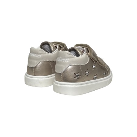 Balducci CITA6823C sneakers bambina primi passi in pelle champagne