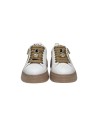 Keys K-9882 sneakers donna in pelle bianco Keys - 2 Keys scarpe casual donna in vera pelle con chiusura lacci e cerniera 