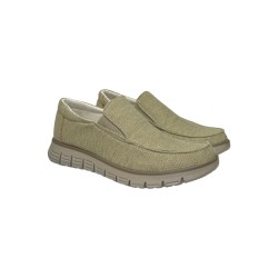 Enval Soft 7720722 slip on uomo tessuto cotone color sabbia 2