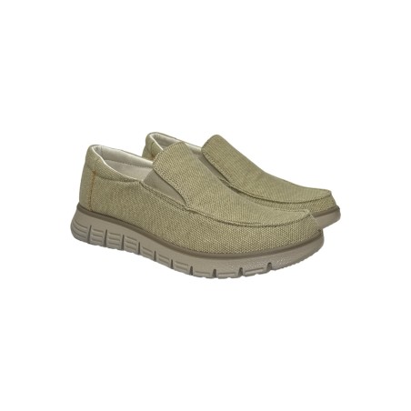 Enval Soft 7720722 slip on uomo tessuto cotone color sabbia