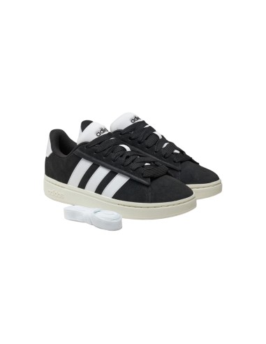 Adidas Grand Court Alpha 00s JH7235 sneakers uomo in camoscio nero bianco Adidas - 1 Adidas Grand Court Alpha 00s scarpe sportiv