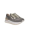 Keys K-10080 sneakers donna in pelle e camoscio taupe tortora Keys - 1 Keys scarpe casual donna cin pelle con chiusura lacci e c