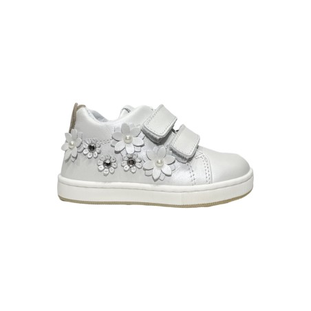 Balducci Soft CITA6766B sneakers bambina primi passi in pelle bianco