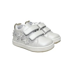 Balducci Soft CITA6766B sneakers bambina primi passi in pelle bianco 2