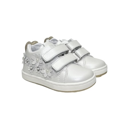 Balducci Soft CITA6766B sneakers bambina primi passi in pelle bianco