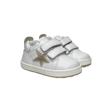 Balducci Soft CITA6750P sneakers bambina primi passi in pelle bianco platino
