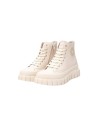 Refresh 172359 sneakers donna in similpelle beige Refresh - 2 Refresh scarpe alte donna in ecopelle con chiusura lacci e cernier