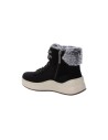 Refresh 172120 sneakers donna in camoscio nero Refresh - 2 Refresh scarpe alte donna in camoscio pelliccia con chiusura cerniera