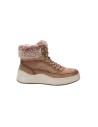 Refresh 172120 sneakers donna in camoscio taupe Refresh - 1 Refresh scarpe alte donna in camoscio pelliccia con chiusura cernier