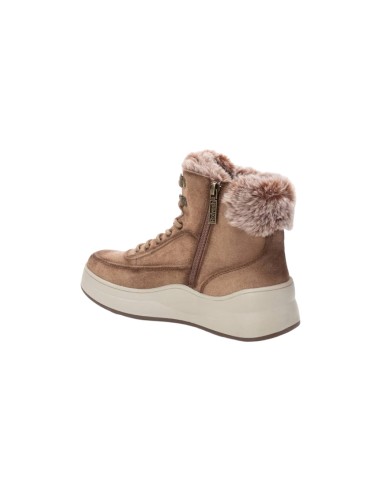 Refresh 172120 sneakers donna in camoscio taupe Refresh - 2 Refresh scarpe alte donna in camoscio pelliccia con chiusura cernier