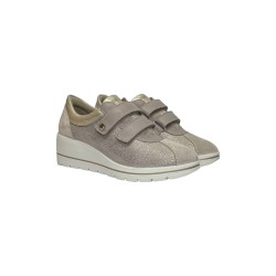 Enval Soft 7759522 sneakers donna in camoscio platino 2